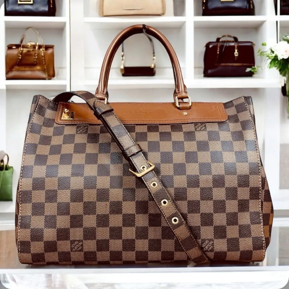 LOUIS VUITTON Greenwich Tote/Satchel Damier Ebene
